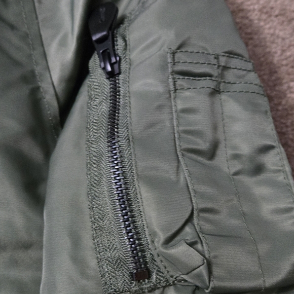 Men's Green Parka Flyer's Man jacket. XL - Picture 6 of 12